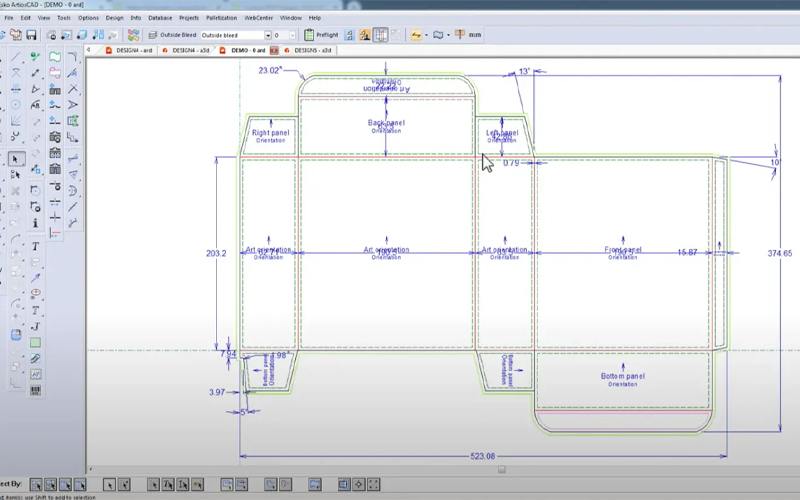 app thiết kế hộp giấy