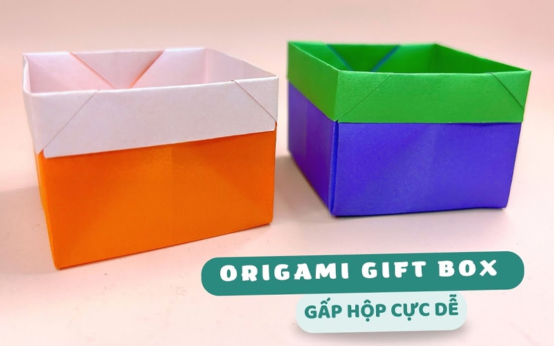 cách gấp hộp bằng giấy A4