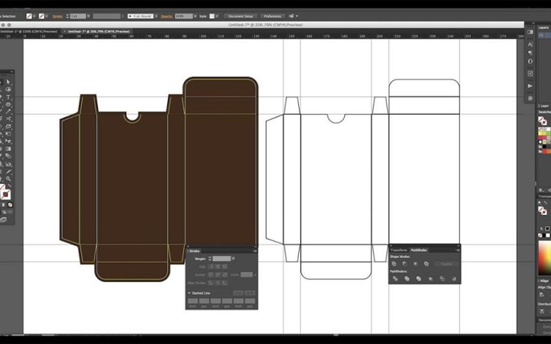 cách thiết kế hộp giấy