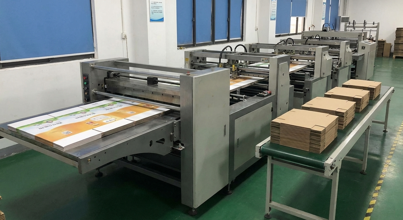 quy trình sản xuất hộp giấy