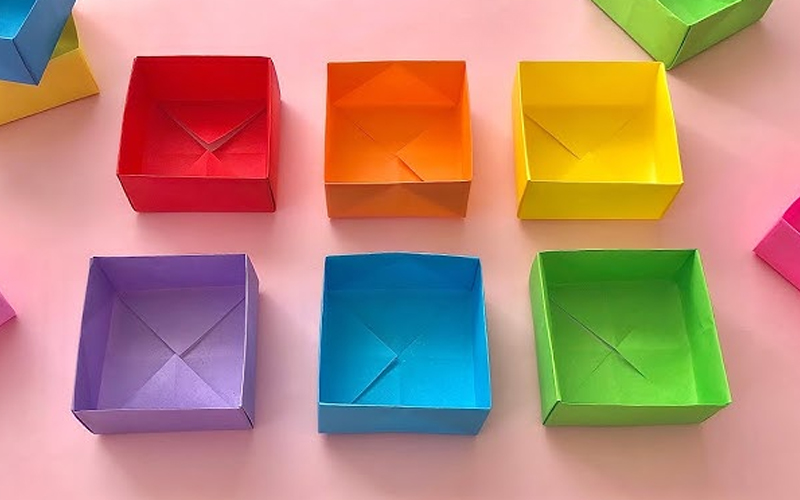 Cách gấp hộp bằng giấy A4 cho người mới: Dễ, nhanh và cực đẹp